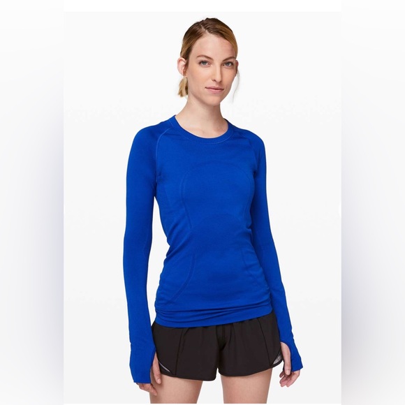 🌼LULULEMON Jet Stream Swiftly Tech Long Sleeve Crew Top size 2 - Picture 1 of 12